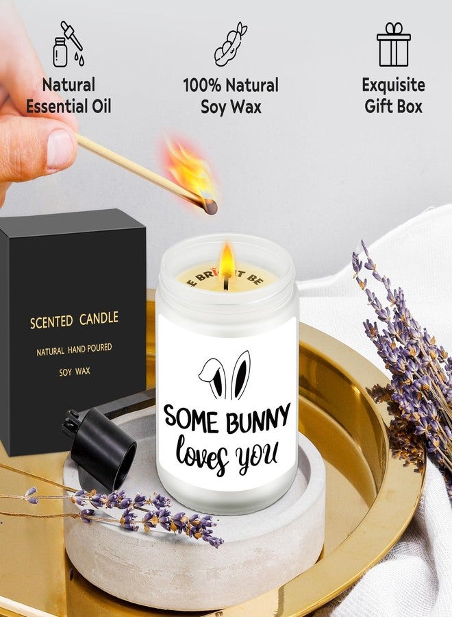 VIISPIRIT Some Bunny Loves You Happy Easter Gift for Her, Easter Gift for Him, Cute Candle Holiday Decoration, BFF Friend Gifts, Easterday Decor, Gifts for Mom, Easterday Bunny Basket Ideas, Scented Soy Candle - Image 2